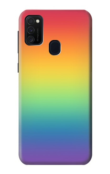 W3698 Drapeau de fierté LGBT Etui Coque Housse et Flip Housse Cuir pour Samsung Galaxy M21