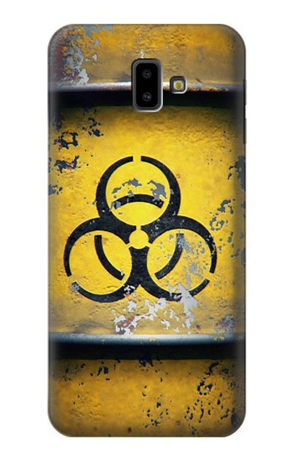 W3669 Graphique du réservoir de danger biologique Etui Coque Housse et Flip Housse Cuir pour Samsung Galaxy J6+ (2018), J6 Plus (2018)