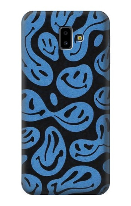 W3679 Motif fantôme mignon Etui Coque Housse et Flip Housse Cuir pour Samsung Galaxy J6+ (2018), J6 Plus (2018)