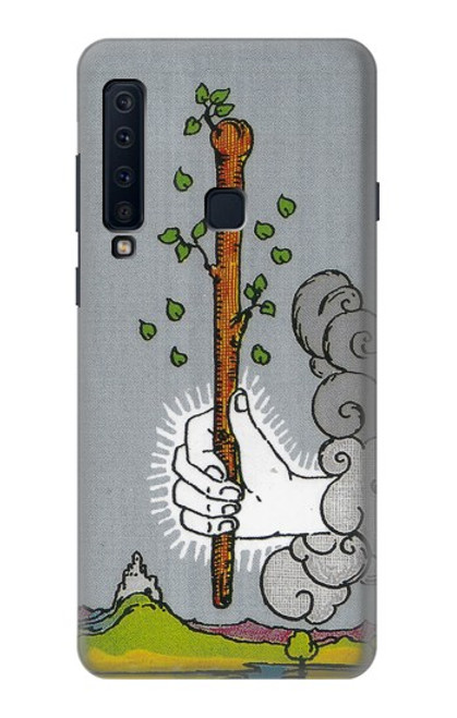 W3723 Carte de tarot l'âge des baguettes Etui Coque Housse et Flip Housse Cuir pour Samsung Galaxy A9 (2018), A9 Star Pro, A9s