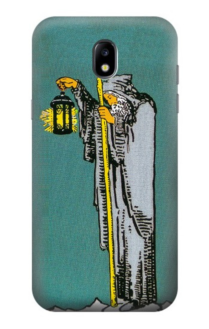 W3741 Carte de tarot l'ermite Etui Coque Housse et Flip Housse Cuir pour Samsung Galaxy J5 (2017) EU Version