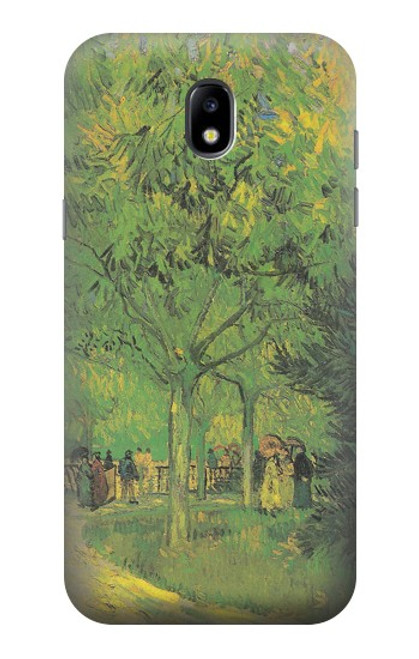 W3748 Van Gogh une ruelle dans un jardin public Etui Coque Housse et Flip Housse Cuir pour Samsung Galaxy J5 (2017) EU Version