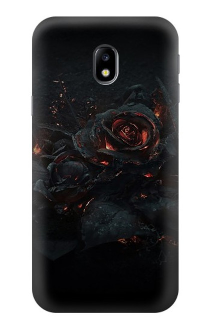 W3672 Rose brûlée Etui Coque Housse et Flip Housse Cuir pour Samsung Galaxy J3 (2017) EU Version