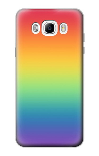 W3698 Drapeau de fierté LGBT Etui Coque Housse et Flip Housse Cuir pour Samsung Galaxy J7 (2016)