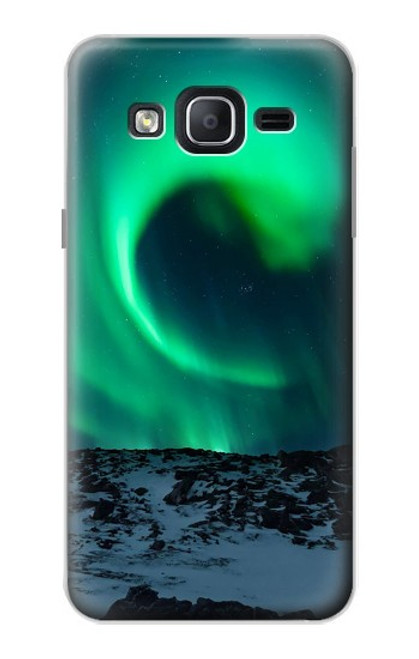 W3667 Aurora Northern Light Etui Coque Housse et Flip Housse Cuir pour Samsung Galaxy On5