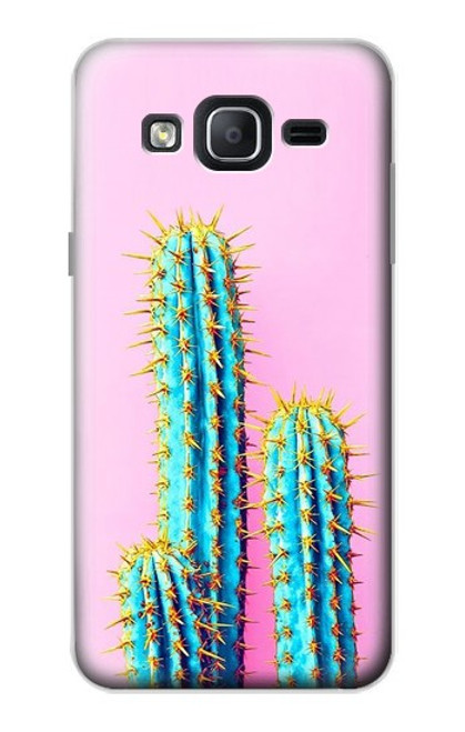 W3673 Cactus Etui Coque Housse et Flip Housse Cuir pour Samsung Galaxy On5