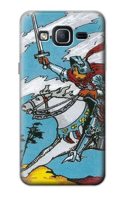 W3731 Carte de tarot chevalier des épées Etui Coque Housse et Flip Housse Cuir pour Samsung Galaxy On5