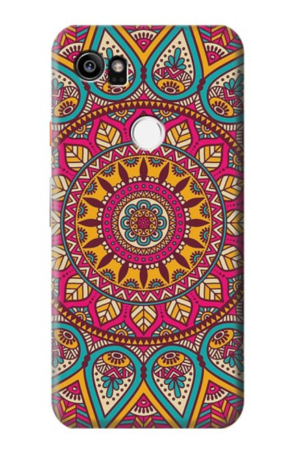 W3694 Modèle d'art hippie Etui Coque Housse et Flip Housse Cuir pour Google Pixel 2 XL