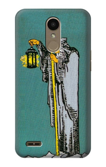 W3741 Carte de tarot l'ermite Etui Coque Housse et Flip Housse Cuir pour LG K10 (2018), LG K30