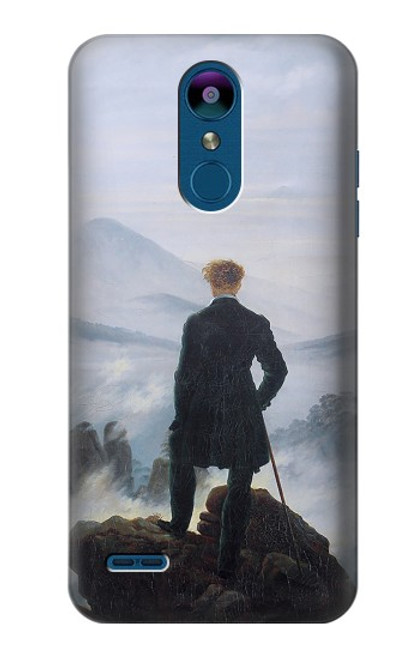 W3789 Wanderer above the Sea of Fog Etui Coque Housse et Flip Housse Cuir pour LG K8 (2018)