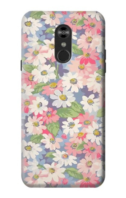 W3688 Motif d'art floral floral Etui Coque Housse et Flip Housse Cuir pour LG Q Stylo 4, LG Q Stylus