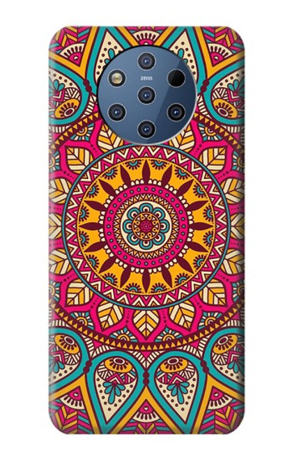 W3694 Modèle d'art hippie Etui Coque Housse et Flip Housse Cuir pour Nokia 9 PureView