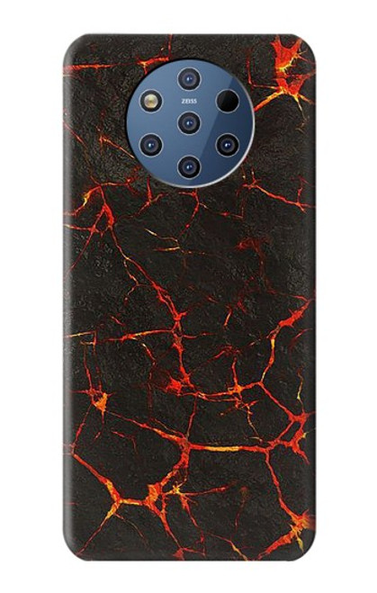 W3696 Magma de lave Etui Coque Housse et Flip Housse Cuir pour Nokia 9 PureView