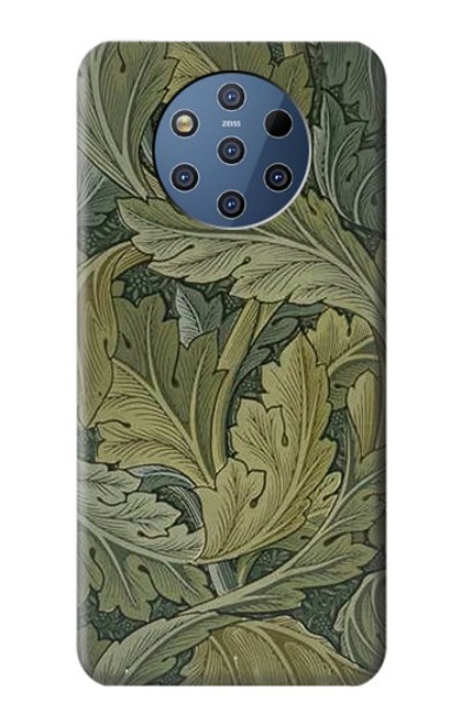 W3790 William Morris Acanthus Leaves Etui Coque Housse et Flip Housse Cuir pour Nokia 9 PureView