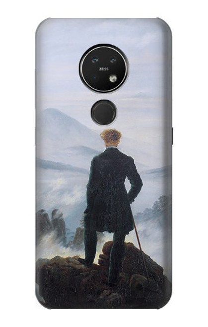 W3789 Wanderer above the Sea of Fog Etui Coque Housse et Flip Housse Cuir pour Nokia 7.2