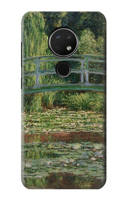 W3674 Claude Monet La passerelle japonaise et la piscine de nénuphars Etui Coque Housse et Flip Housse Cuir pour Nokia 6.2