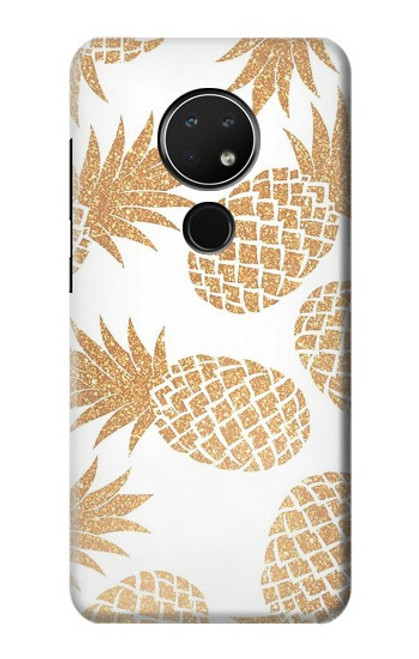 W3718 Ananas sans soudure Etui Coque Housse et Flip Housse Cuir pour Nokia 6.2