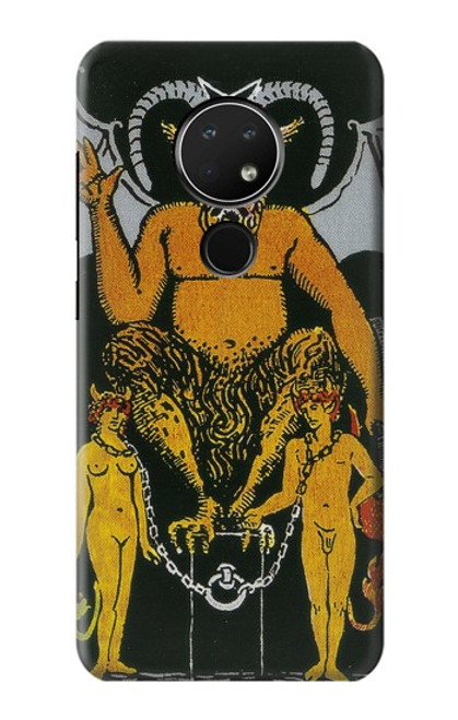 W3740 Carte de tarot le diable Etui Coque Housse et Flip Housse Cuir pour Nokia 6.2