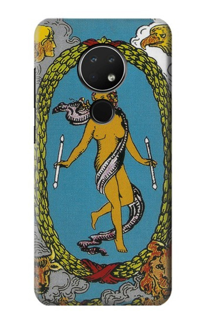 W3746 Carte de tarot le monde Etui Coque Housse et Flip Housse Cuir pour Nokia 6.2