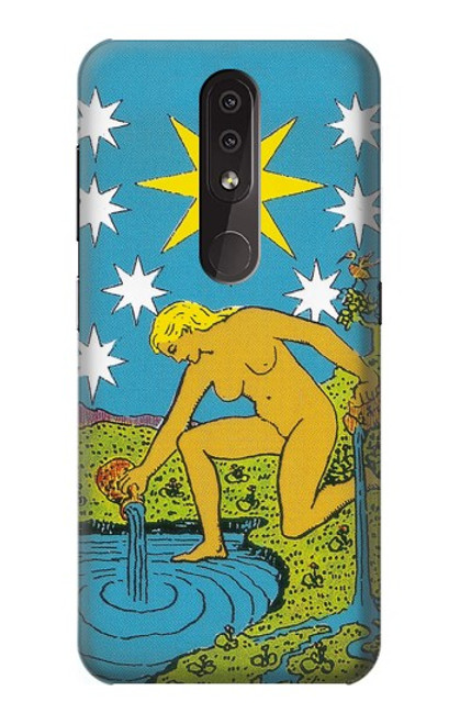 W3744 Carte de tarot l'étoile Etui Coque Housse et Flip Housse Cuir pour Nokia 4.2