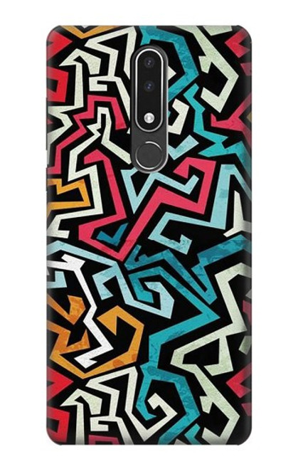 W3712 Motif Pop Art Etui Coque Housse et Flip Housse Cuir pour Nokia 3.1 plus