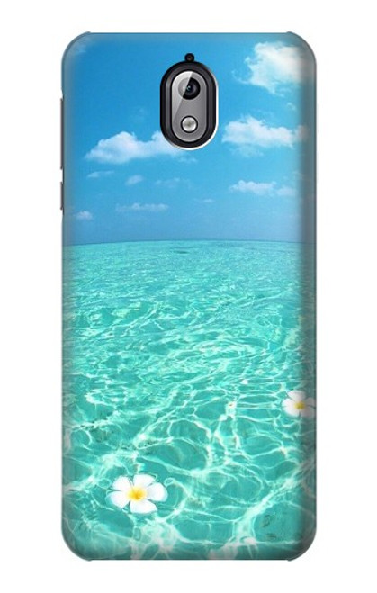 W3720 Summer Ocean Beach Etui Coque Housse et Flip Housse Cuir pour Nokia 3.1