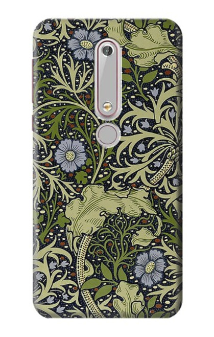 W3792 William Morris Etui Coque Housse et Flip Housse Cuir pour Nokia 6.1, Nokia 6 2018