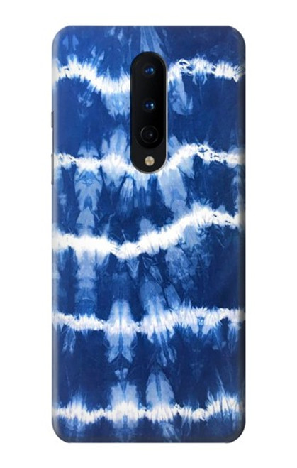 W3671 Tie Dye bleu Etui Coque Housse et Flip Housse Cuir pour OnePlus 8