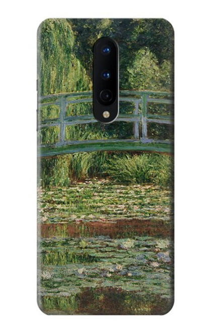 W3674 Claude Monet La passerelle japonaise et la piscine de nénuphars Etui Coque Housse et Flip Housse Cuir pour OnePlus 8