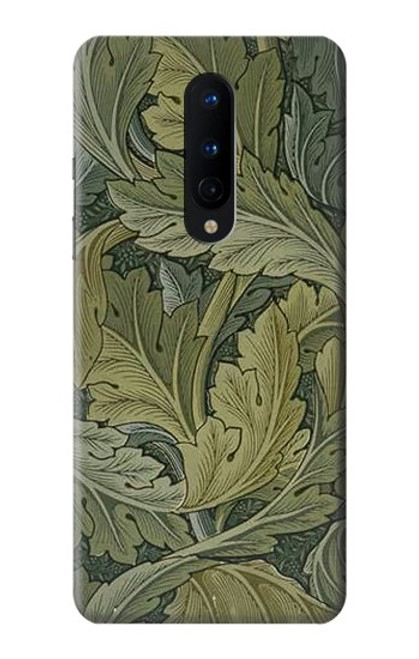 W3790 William Morris Acanthus Leaves Etui Coque Housse et Flip Housse Cuir pour OnePlus 8