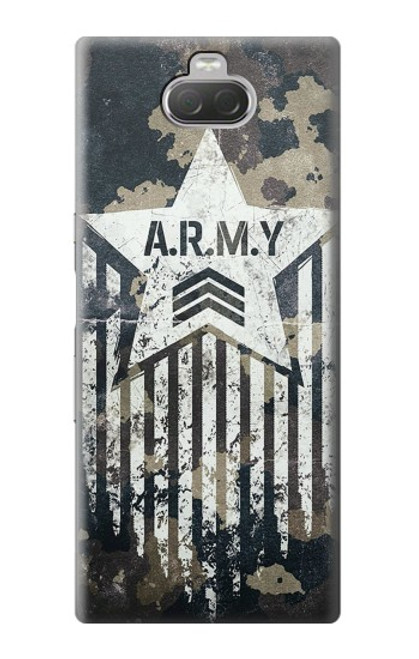 W3666 Camouflage de l'armée Etui Coque Housse et Flip Housse Cuir pour Sony Xperia 10