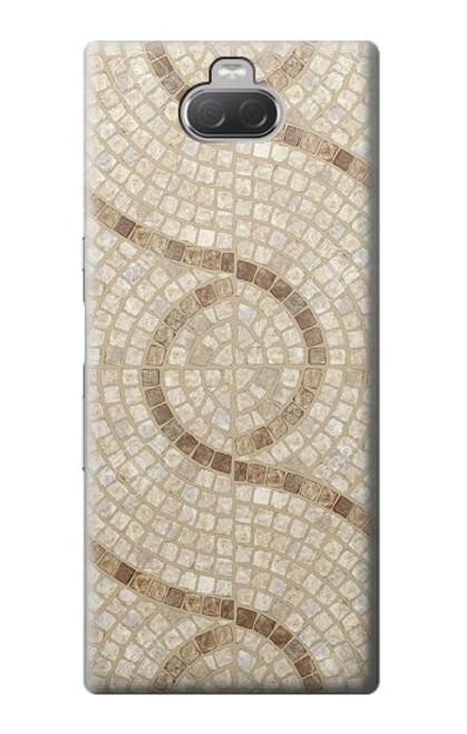 W3703 Carreaux de mosaïque Etui Coque Housse et Flip Housse Cuir pour Sony Xperia 10