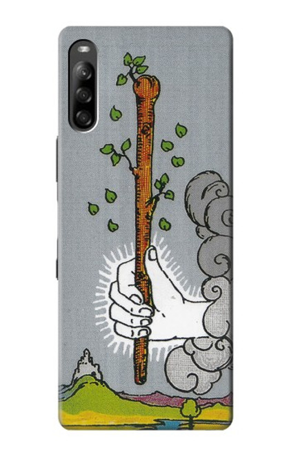 W3723 Carte de tarot l'âge des baguettes Etui Coque Housse et Flip Housse Cuir pour Sony Xperia L4