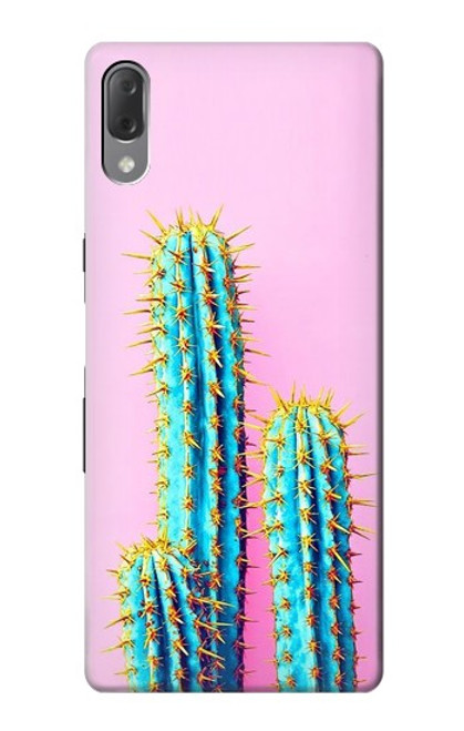 W3673 Cactus Etui Coque Housse et Flip Housse Cuir pour Sony Xperia L3