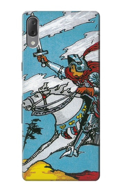 W3731 Carte de tarot chevalier des épées Etui Coque Housse et Flip Housse Cuir pour Sony Xperia L3