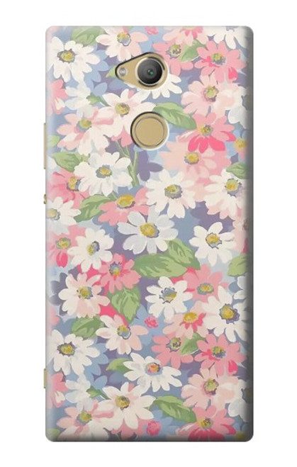 W3688 Motif d'art floral floral Etui Coque Housse et Flip Housse Cuir pour Sony Xperia XA2 Ultra