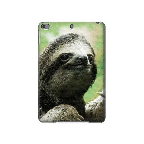 W2708 Sourire Sloth Tablet Etui Coque Housse pour iPad mini 4, iPad mini 5, iPad mini 5 (2019)