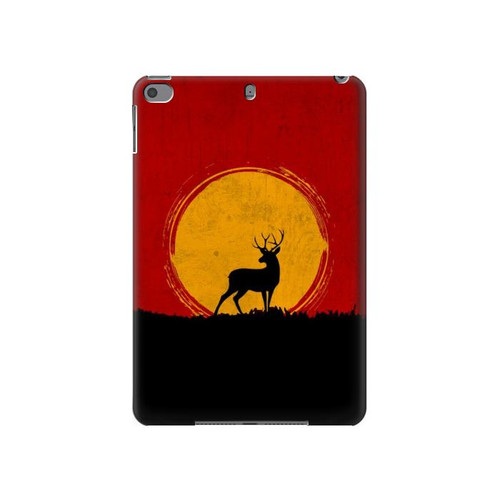 W3513 Coucher de soleil de Deer Tablet Etui Coque Housse pour iPad mini 4, iPad mini 5, iPad mini 5 (2019)