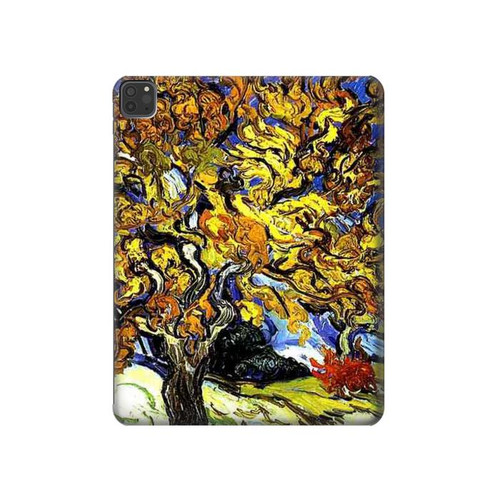 W0902 Mûrier Van Gogh Tablet Etui Coque Housse pour iPad Pro 11 (2021,2020,2018, 3rd, 2nd, 1st)