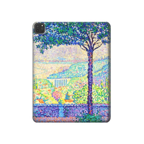 W3349 Paul Signac Terrasse de Meudon Tablet Etui Coque Housse pour iPad Pro 11 (2021,2020,2018, 3rd, 2nd, 1st)