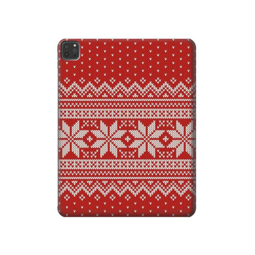 W3384 Motif d'hiver sans couture tricot Tablet Etui Coque Housse pour iPad Pro 11 (2021,2020,2018, 3rd, 2nd, 1st)