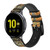 CA0686 Gustav Klimt Bouleau Forêt Bracelet de montre intelligente en silicone et cuir pour Samsung Galaxy Watch, Gear, Active