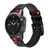 CA0007 Le basket-ball Bracelet de montre intelligente en silicone et cuir pour Garmin Smartwatch