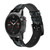 CA0190 Gothique Corset Noir Bracelet de montre intelligente en silicone et cuir pour Garmin Smartwatch