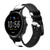 CA0229 Motif de vache transparente Bracelet de montre intelligente en silicone et cuir pour Fossil Smartwatch