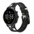 CA0758 Clavier millésimé Bracelet de montre intelligente en silicone et cuir pour Fossil Smartwatch