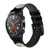 CA0221 Loup hurlant à la lune Bracelet de montre intelligente en silicone et cuir pour Wristwatch Smartwatch