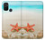 W3212 Coquilles de mer Étoile de mer Plage Etui Coque Housse et Flip Housse Cuir pour OnePlus Nord N10 5G