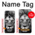 W3372 Lion Visage Etui Coque Housse et Flip Housse Cuir pour OnePlus Nord N10 5G