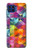 W3477 Motif abstrait de diamant Etui Coque Housse et Flip Housse Cuir pour Motorola One 5G